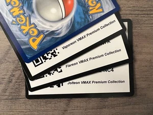 3x Pokemon Code Cards From Vaporeon,Flareon,Jolteon VMAX Collect. (Sent in PM) - Picture 1 of 1
