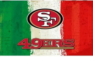 NFL San Francisco 49ers Mexico Flag 3' x 5' Banner Quest For 6 Los 49es - Picture 1 of 1