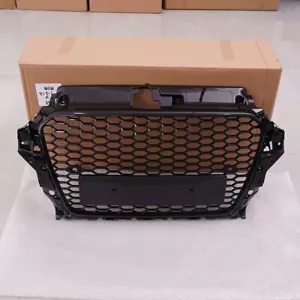 Parrilla delantera deportiva estilo Honycomb RS3 para Audi A3 S3 2013 14-2016 8V negra - Imagen 1 de 17