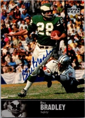 1997 Upper Deck NFL Legends Bill Bradley Philadelphia Eagles #AL-43 AUTO (4) - Image 1 of 2