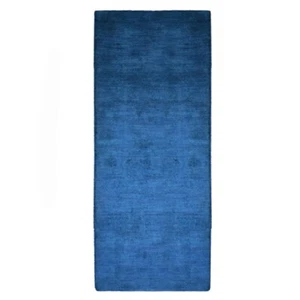 Eco-Friendly Hand Knotted Loom Silk Mix Area Rug Solid Blue BBH Homes BBLSM111 - Picture 1 of 121