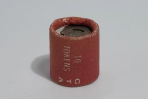 Lot Of 10 Vintage Rolled CTA Tokens - CTA Chicago Transit Authority Token Roll - Picture 1 of 4