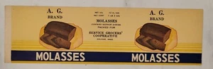 FILE COPY LABEL Molasses AG Brand Service Growers Co-op Holyoke Massachusetts - Picture 1 of 1