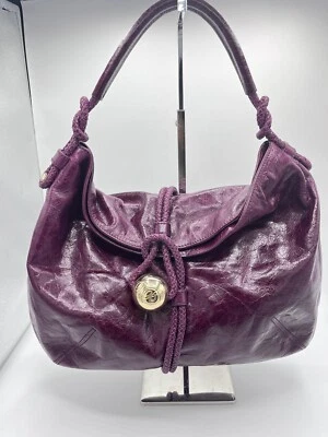 Bolso de Hombro TED BAKER London Nuevo con Etiquetas Cuentas de Metal HOBO Cuero Púrpura Foto 1 de 4