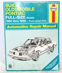 BUICK OLDSMOBILE PONTIAC FULL SIZE MODELS 1985-1998 Haynes Repair Manual 1627 - Picture 1 of 7
