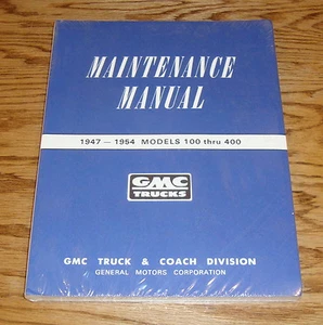 1947 - 1954 GMC Truck Maintenance Shop Manual Models 100-400 48 49 50 51 52 53 - Bild 1 von 1