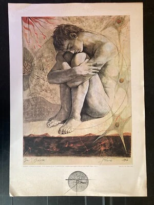 Pierre-Yves TREMOIS affiche litho la naissance du surhomme l'apocalypse - Photo 1/4