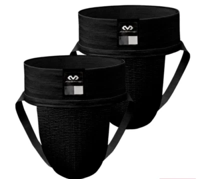 MCDAVID Men's 2-Pack Black Jock Straps Athletic Supporters 3110 - Image 1 of 4