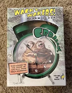 New Wacky Wakers Bull Frog Alarm Clock Croaks New Old Stock Wacky Animal Clock - Picture 1 of 7
