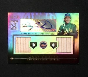 2010 Topps Tribute #TADR-GC Gary Carter Autograph Dual Relics #/99 - Bild 1 von 2