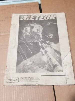 Stern Meteor Arcade Pinball Pin Ball Manual Instructions Operations Schematics - Image 1 of 2