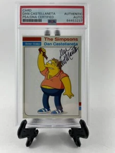 Dan Castellaneta signierte The Simpsons Barney Gumble Sammelkarte PSA/DNA Platte - Bild 1 von 2