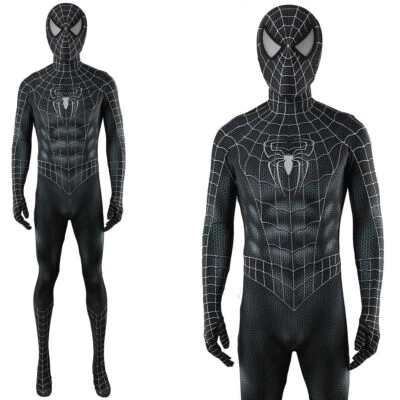 Mejorado Venom Muscle Spiderman Mono Disfraz Disfraz Spandex Traje Halloween Foto 1 de 4