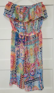Into The Bleu Badeanzug Vertuschung - Damen groß - gerüschtes Midi-Kleid - Bild 1 von 7