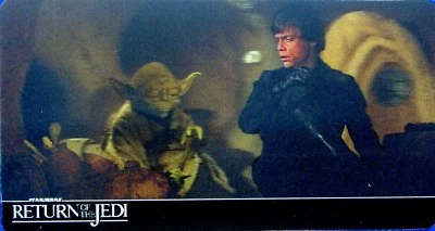 STAR WARS, RETURN OF THE JEDI, TOPPS 2014 WIDEVISION 3D, CARD # 15, YODA - Image 1 of 2