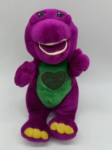 Barney 90s Sings I Love You Purple Dinosaur Plush Stuffed Animal 10" Lyons WORKS - Picture 1 of 9