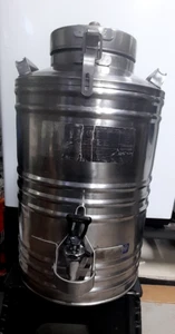 VINTAGE 5gal INSULATED COMMERCIAL STAINLESS STEEL COFFEE DISPENSER BY DUPONT - Picture 1 of 20