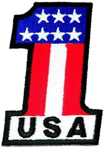 PATCH THERMOCOLLANT 1 USA - 8 CM - DECORATION USA - Picture 1 of 1
