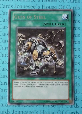 DREV-EN086 Guts of Steel Rare Yu-Gi-Oh Card (Unl) New - Image 1 of 3