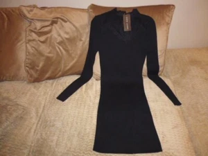 BNWT SIZE 10 NEW LOOK BODY CON BLACK DRESS rrp £24.99 - Picture 1 of 3