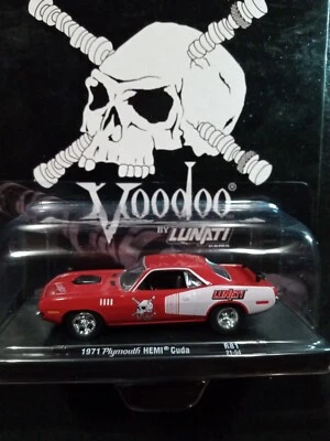 2022 M2 MACHINES 1971 PLYMOUTH HEMI CUDA VOODOO LUNATI AUTO DRIVERS R81 21-54 - Image 1 of 4