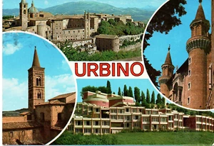 mr 51 - 1983 URBINO - 4 vedute - VG - Ed. Plurigraf Terni - Foto 1 di 2