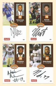 NATE ANDREWS Signed/Autographed 2018 SENIOR BOWL CARD Florida State St FSU w/COA