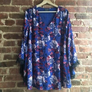 ASTR The Label Floral Bell Sleeve Dress Size Small - Picture 1 of 6