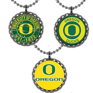 Oregon Ducks  necklaces 3 complete  necklace 24inch ball chain