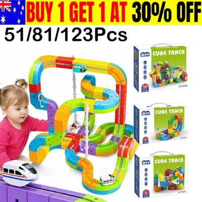 KlickRail Electric Train Set Flexible Race Track for Building Kid Christmas Gift - image 1 of 4