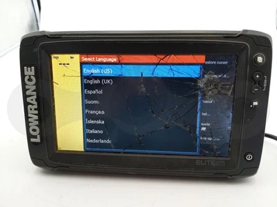 LOWRANCE ELITE 9 TI2 MULTIFUNCTION CHARTPLOTTER BOAT SCREEN UNIT FISH FINDER 9" - Image 1 of 4