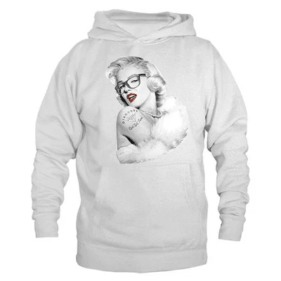 Sudadera con Capucha Nerd Monroe Icono de la Cultura Pop Americana Símbolos Modelo Foto 1 de 2