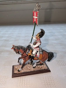 St. Petersburg AeroArt NAPOLEONIC Dragoon Mounted 55mm Tin EXC - Picture 1 of 14