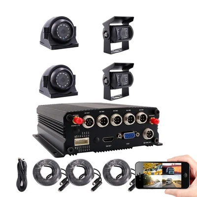 1080P Camera System GPS WiFi AHD BUS Truck DVR MDVR Mini Camera APP Remote View - Image 1 of 4