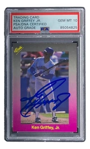 Ken Griffey Jr Signed 1989 Classic Baseball #193 Rookie Card PSA/DNA Gem MT 10 - Picture 1 of 4