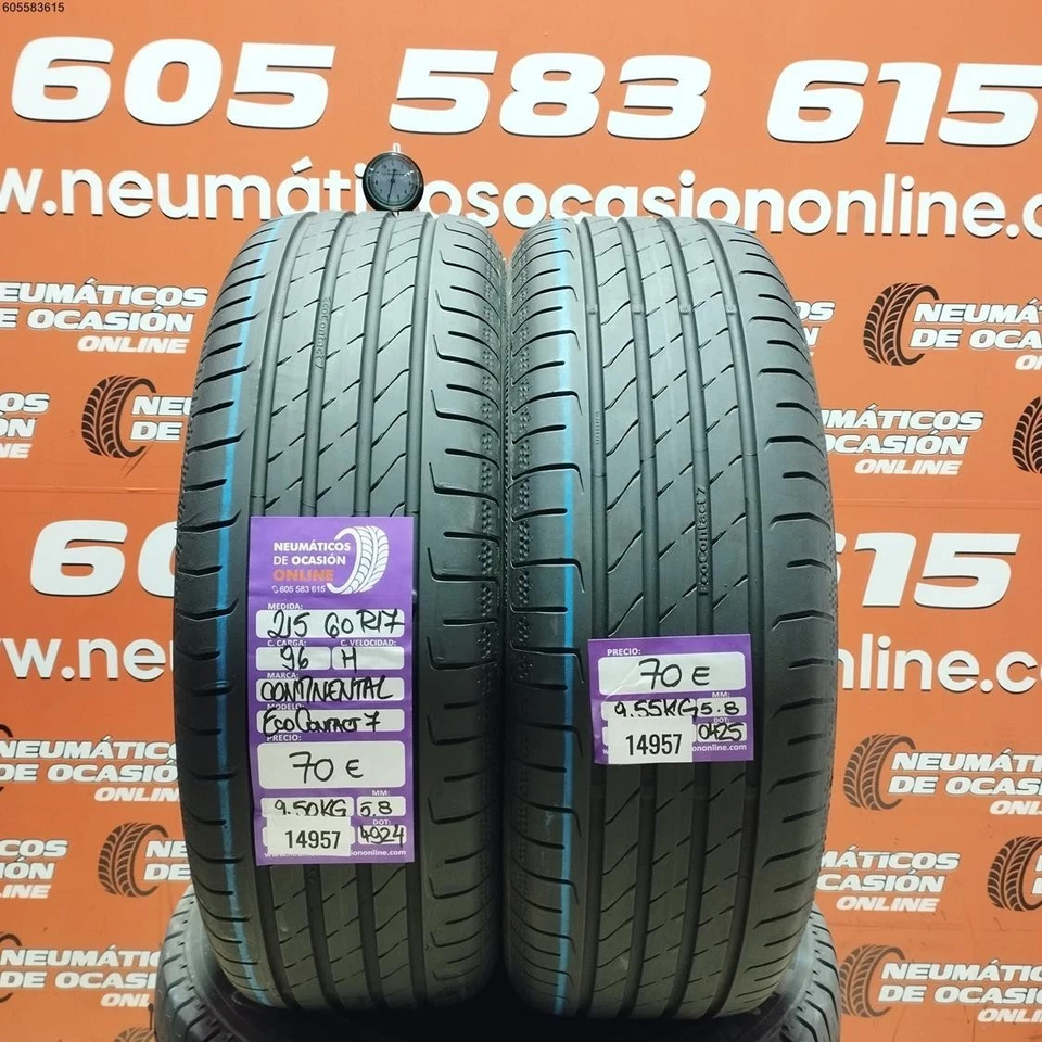 215 60 R17 96H CONTINENTAL ECO CONTACT 7 5.8/5.8MM  REF. 14957 - Imagen 1 de 4
