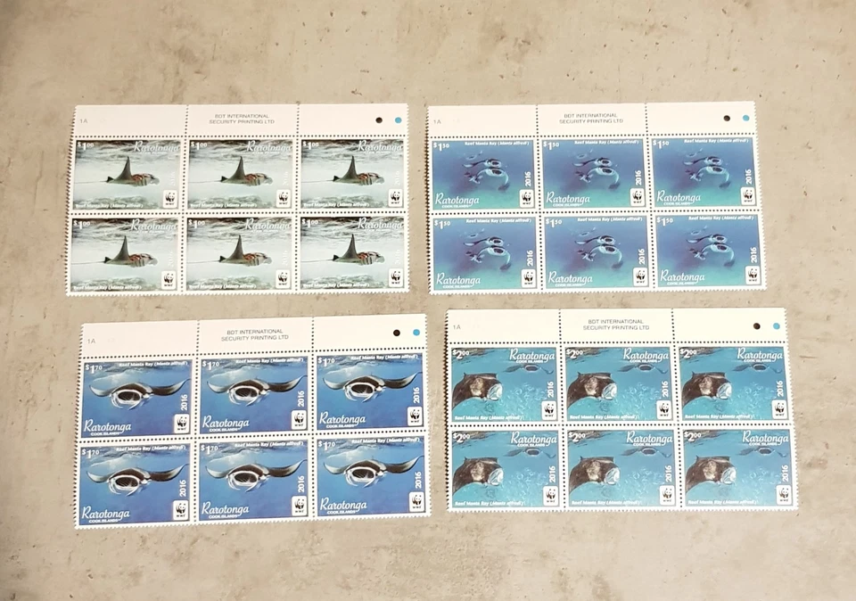 RAROTONGA COOK ISLANDS - BIRDS -OISEAUX-2016-IN BLOCKS OF SIX -MNH - Image 1 of 1