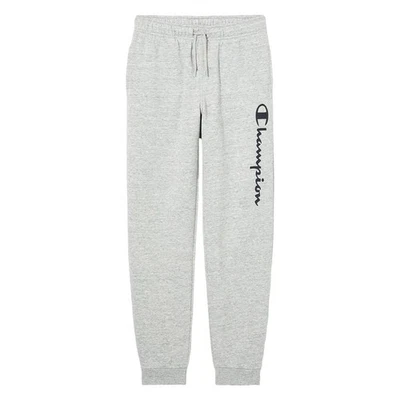 CHAMPION JUNIOR BOYS SWEATPANTS RIB JOGGERS GREY COMFY LOUNGE NEW BNWT SPORTS OG - Image 1 of 4
