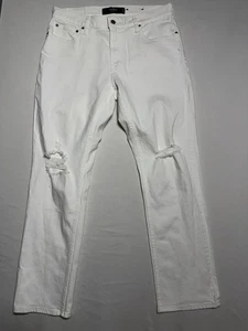 Hollister Slim Straight Jeans 32x30 weiß distressed Epic Flex - Bild 1 von 6