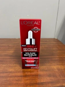 L'Oreal Paris Revitalift 10% Pure Glycolic Acid Resurfacing Night Serum FF 1 oz - Picture 1 of 4