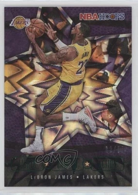 2020 Panini NBA Hoops Lights Camera Action Green Explosion /89 LeBron James #22 - Image 1 of 2