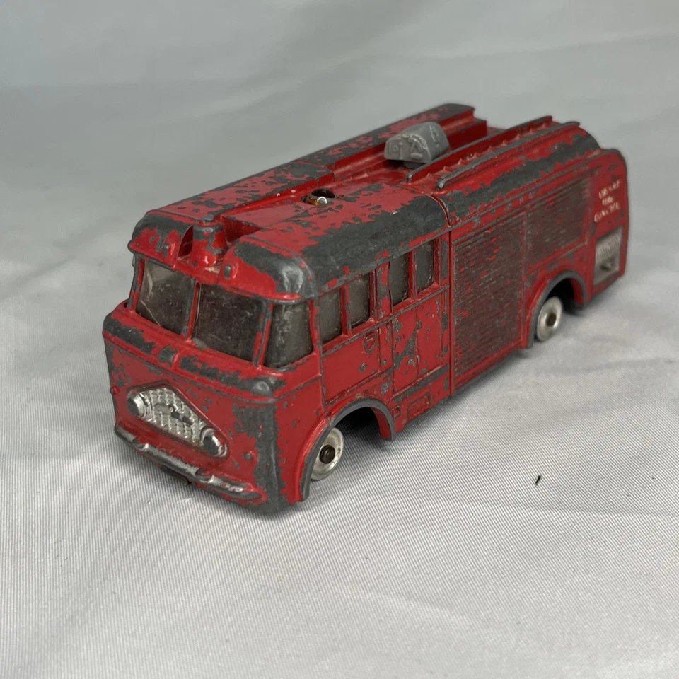 Dinky 259 Dennis Fire Engine Red Play Worn  Made in England - Image 1 of 4