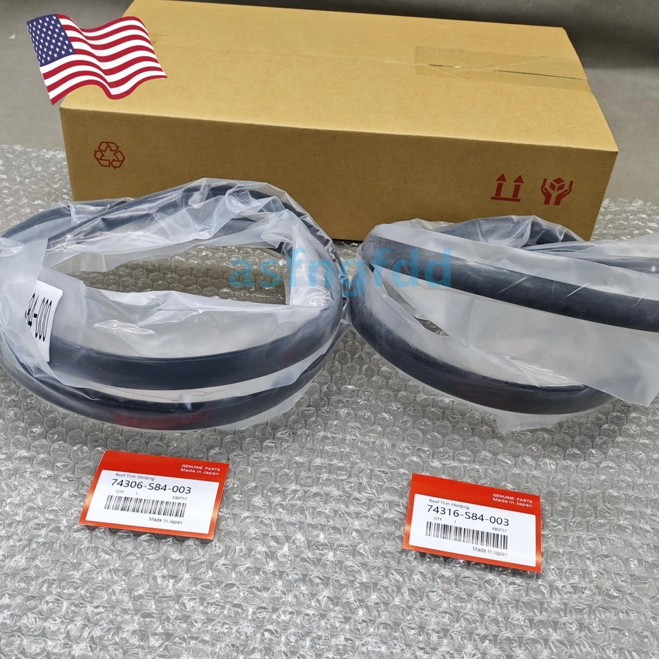 NEW 2× Black Roof Top Trim Molding For Honda Accord 74316S84003 USA Foto 1 de 4