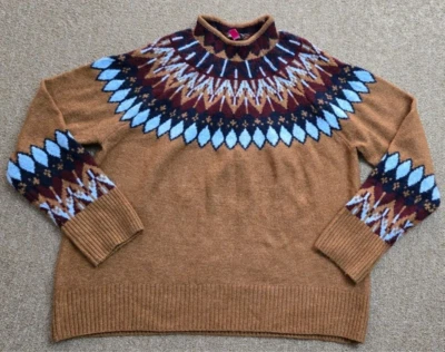 Suéter Vince Camuto Mujer Talla M Isla Justa Cuello Simutado Marrón Calce Relajado? Foto 1 de 4