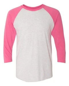 Next Level Premium Triblend Raglan 3/4 Sleeve Baseball Tee Unisex T-Shirt 6051 - Picture 1 of 22