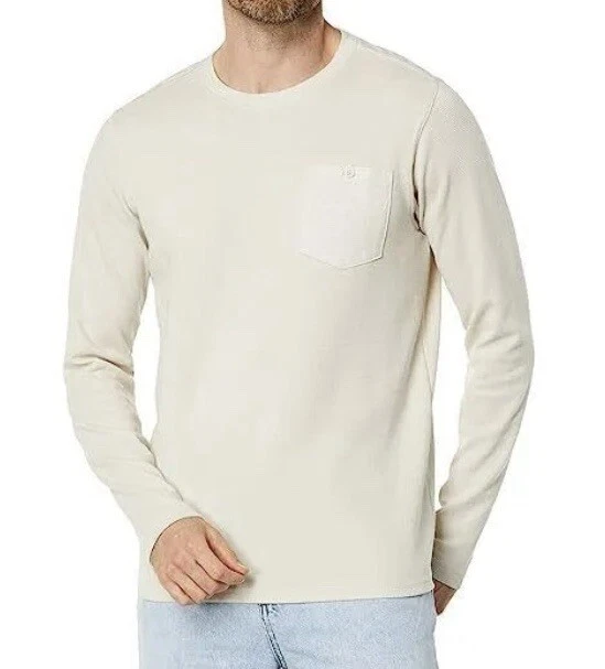Hurley Men's Felton Long Sleeve Thermal Bone XXL With Tag