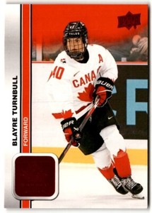 2023-24 UD Team Canada Juniors Red Foil Blayre Turnbull #60