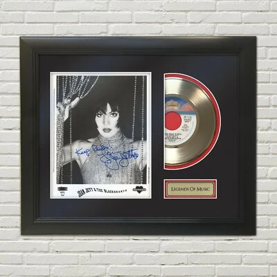 Joan Jett Legends of Music Gold Record Display w/reproduction signature - Image 1 of 4
