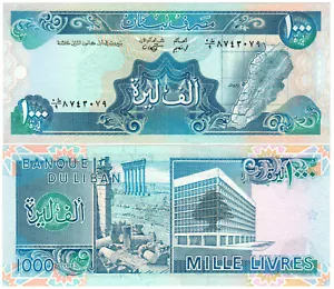 Lebanon 1000 Livres P#69a (1988) Banque du Liban UNC - Picture 1 of 1
