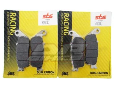 Pastillas de freno delanteras Triumph Speedmaster 865 2005-2016 SBS doble carbono 700DC Foto 1 de 4